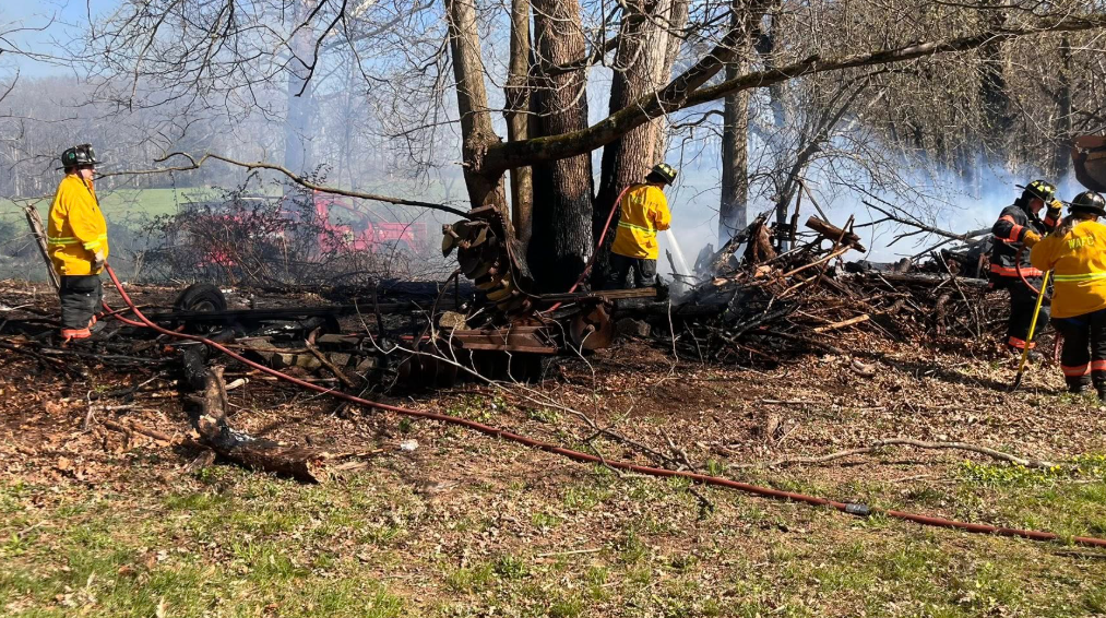 Crews extinguish brush fire in Hunterdon County - WRNJ Radio
