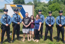 Motorcyclist reunites with NJ State Police after bear crash on I-78 in Hunterdon County