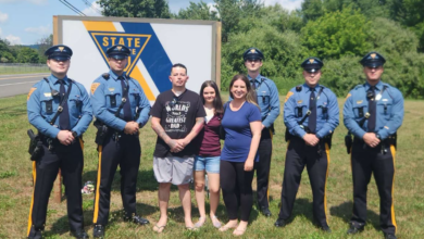 Motorcyclist reunites with NJ State Police after bear crash on I-78 in Hunterdon County