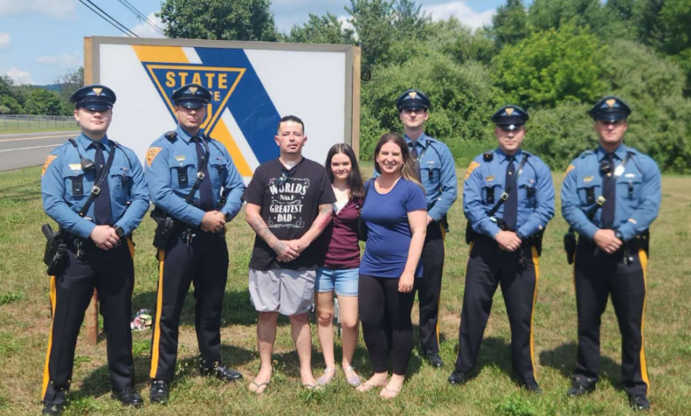 Motorcyclist reunites with NJ State Police after bear crash on I-78 in Hunterdon County
