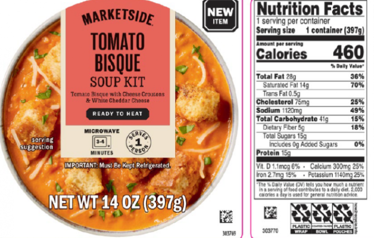 Marketside tomato bisque soup kits sold at Walmart recalled over possible lister...