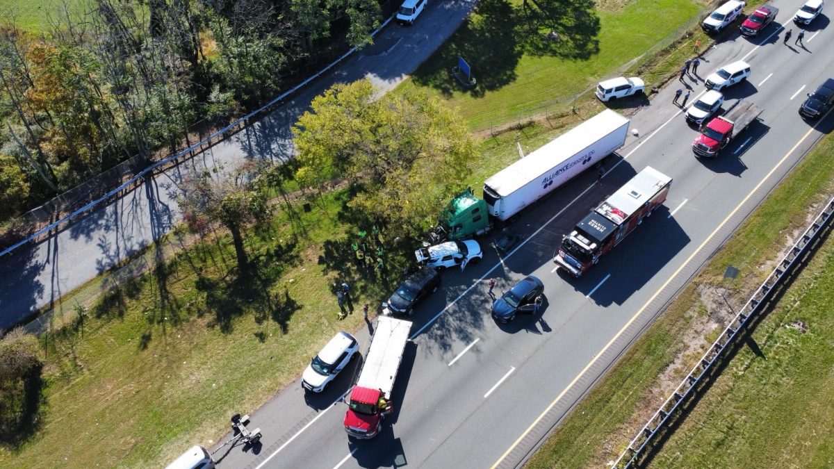 NJ state trooper injured after tractortrailer crashes into box truck